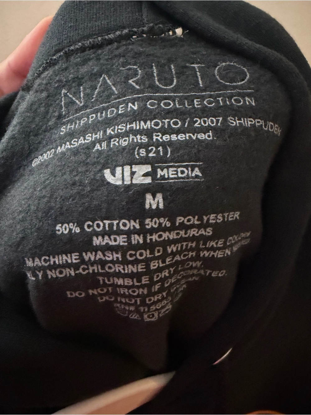 Naruto Shippuden Collection Hoodie Black Anime Graphic Pullover Size Medium - Picture 5 of 15